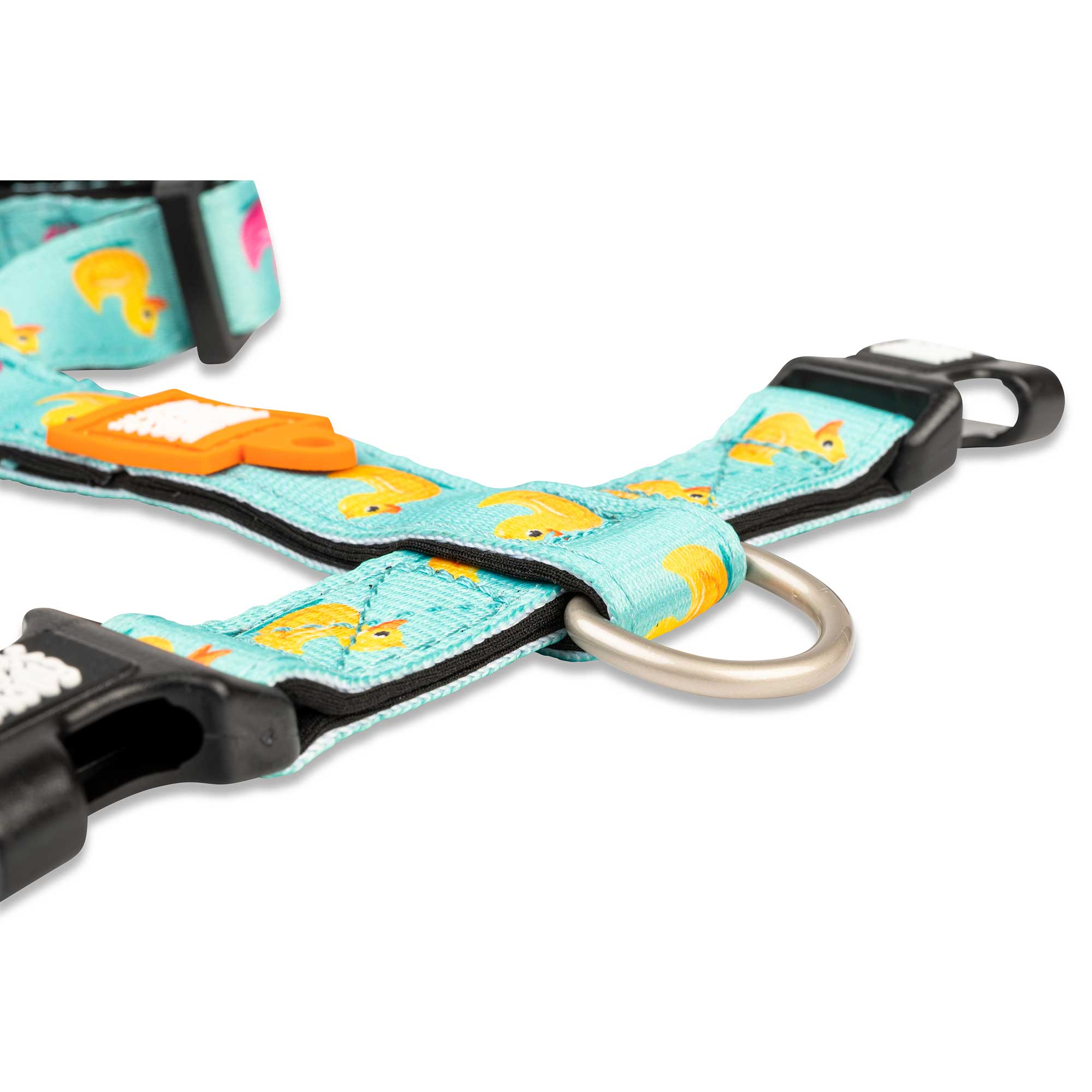 Lucky Love Dog Easy Walker Geschirr – Sommer-Streifen, Verstellbar, Mit Brust- & Rücken-Leinenring, Für Kleine Hunde (XS)