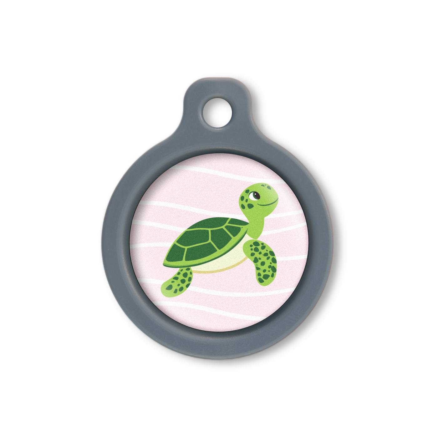 Blucky Baby Turtle Rose Dog Tag medium, globaldogshop.com - Blucky