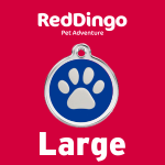 Red Dingo Dog ID Tag Large