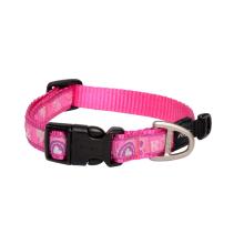 Rogz Fancy Dress Scooter Dog collar - Medium / Pink Paws