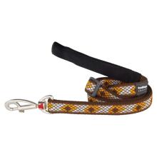 Red Dingo Monty Brown dog lead 4-6 ft Small