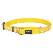Red Dingo White Spots Yellow Large Martingale Collar