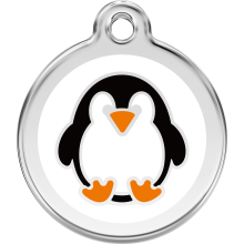 Red Dingo Dog ID Tag Penguin Small
