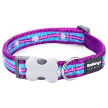 Red Dingo Unicorn Purple Medium Dog Collar