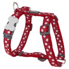 Red Dingo Stars Red Small Dog Harness