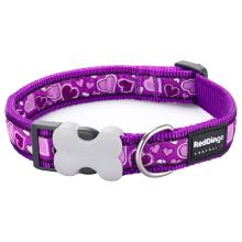 Red Dingo Breezy Love Purple Large Dog Collar