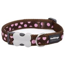 Red Dingo Pink Spots Brown XS Collare