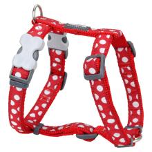 Red Dingo White Spots Red Large Dog Harness
