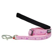 Red Dingo Breezy Love Pink dog lead 4-6 ft XS