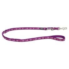 Red Dingo Breezy Love Purple multi-purpose dog leash 6,5ft Medium