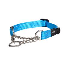 Rogz Utility Snake Turquoise Half-Check collar - Medium