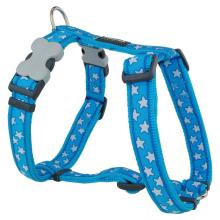 Red Dingo Stars Turquoise XLarge Dog Harness