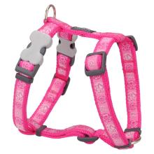 Red Dingo Paw Impressions Hot Pink Small Dog Harness