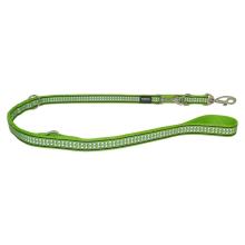 Red Dingo Reflective Lime Laisse-multi 200 cm Small